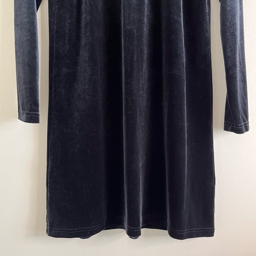 NWT ModCloth Mini Dress Black Velvet Medium Stars Celestial Witchy Whimsigoth - Picture 5 of 10